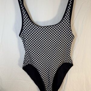 SOLID & STRIPED Luela Gingham Checkered Swimsuit